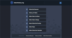 Desktop Screenshot of idahohistory.org