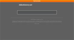 Desktop Screenshot of idahohistory.net